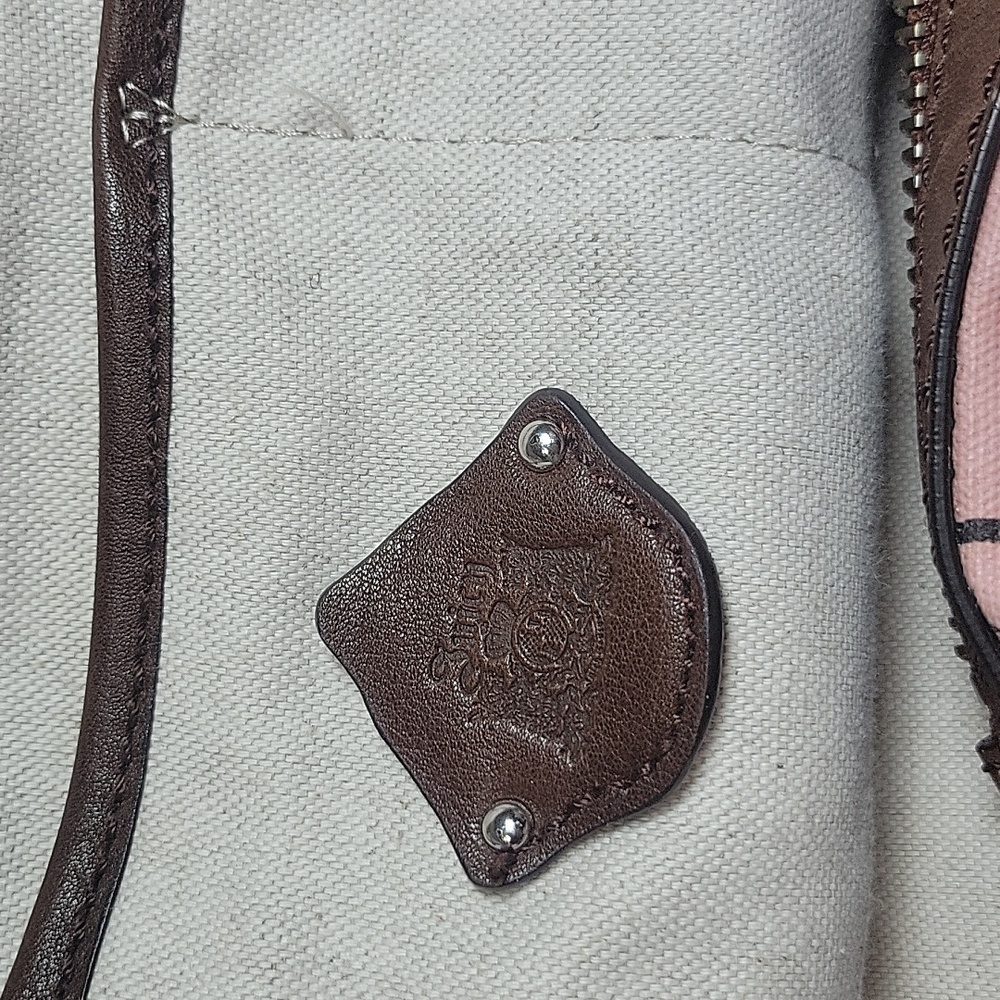 Y2K Vintage Juicy Couture Pink Monogram Brown Leather Duffle Bag Train Case Set - Picture 15 of 16